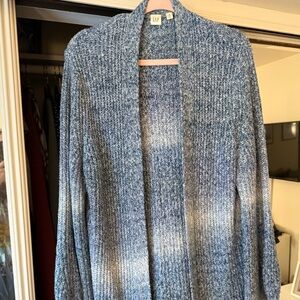 Gap Blue Long Cardigan Sweater